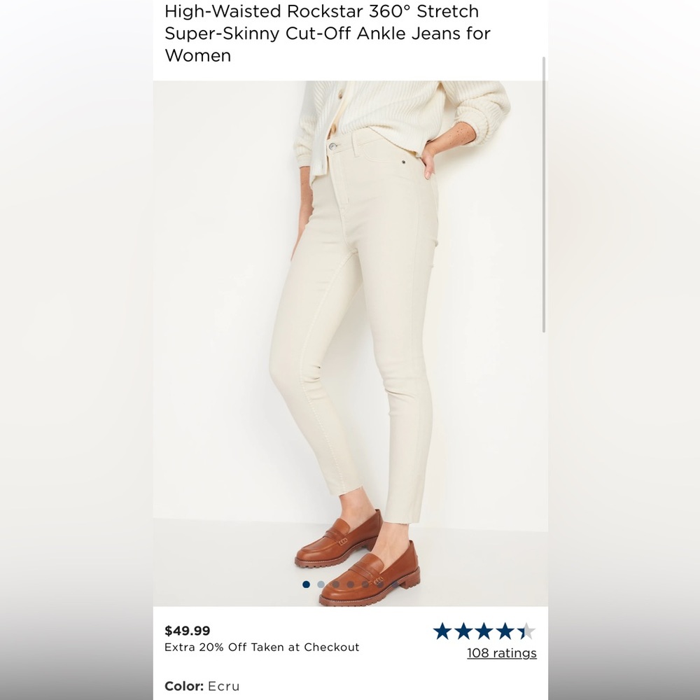 Old Navy Extra High-Rise Rockstar Super Skinny Secret-Smooth Pockets